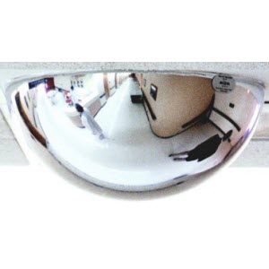 SEE ALL PVT-BAR 2X2 24\" T-Bar Panaramic 360 Degrees Indoor Drop-In Ceiling Dome Mirror